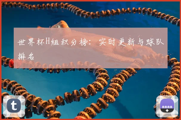 世界杯H组积分榜：实时更新与球队排名